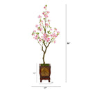 56” Cherry Blossom Artificial Tree in Decorative Planter