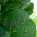 6’ Artificial Giant Leaf Fiddle Leaf Fig Tree in Decorative Planter with Real Touch Leaves