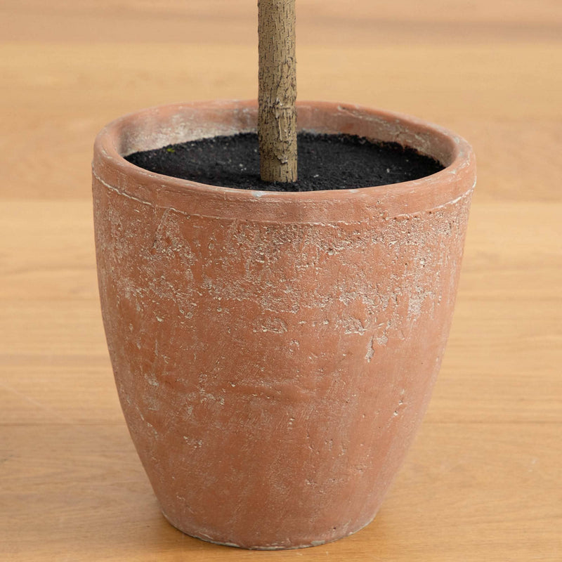 terracotta pot for fiddle leaf fig Nearly Natural 6ft. Artificial Giant Leaf Fiddle Leaf Fig Tree in Decorative Planter with Real Touch Leaves