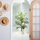 6’ Artificial Paradise Palm with White Decorative Planter