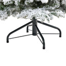6’ Flocked North Carolina Fir Artificial Christmas Tree with 450 Warm White Lights and 1560 Bendable Branches