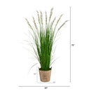 6’ Grass Artificial Plant in Farmhouse Planter