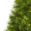 6’ Green Scotch Pine Artificial Christmas Tree with 300 Clear LED Lights