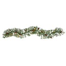 6' North Carolina Pine Artificial Christmas Garland with 30 Warm White LED Lights and Pinecones