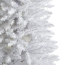 6’ Slim White Artificial Christmas Tree with 743 Bendable Branches
