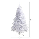 6' White Artificial Christmas Tree with 680 Bendable Branches