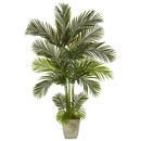 63” Areca Palm Artificial Tree in Country White Planter
