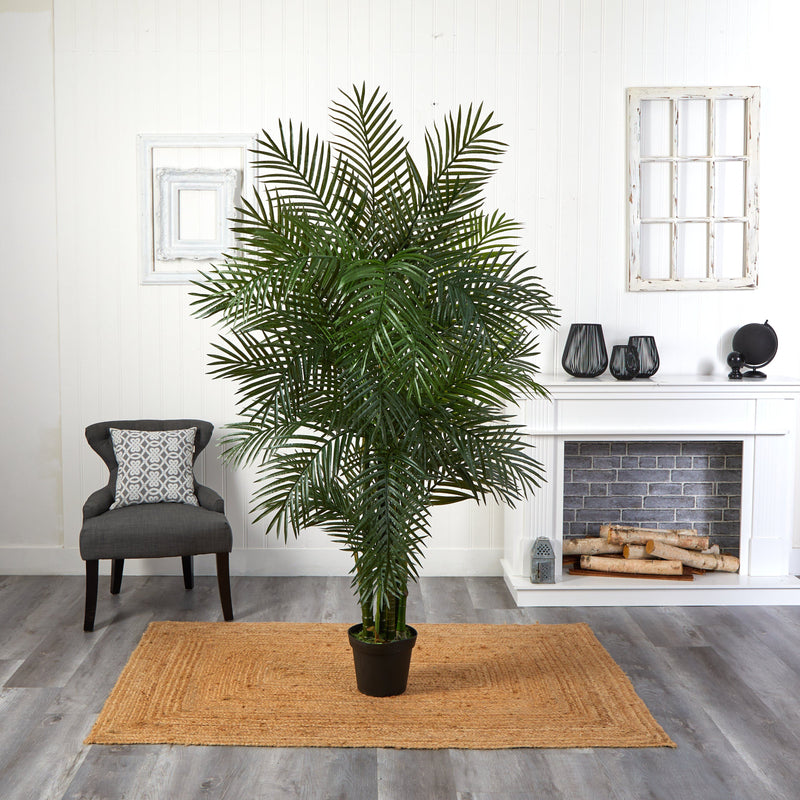 areca palm interior design Nearly Natural 6.5 ft. Areca Palm UV Resistant