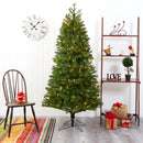 6.5' Vancouver Spruce Artificial Christmas Tree with 250 Warm White Lights and 803 Bendable Branches