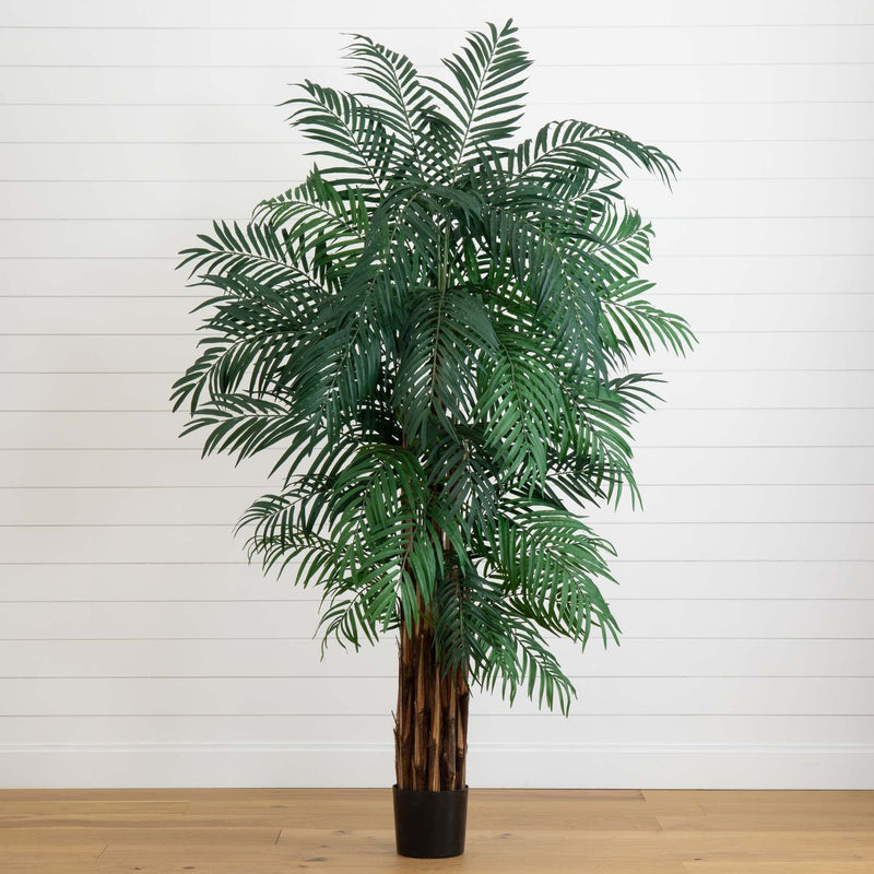 areca palm faux Nearly Natural 7 ft. Areca Palm Artificial Tree