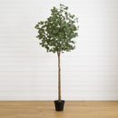 7’ Artificial Eucalyptus Tree