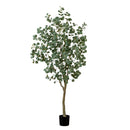7' Artificial Greco Eucalyptus Tree