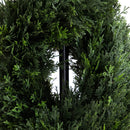 7' Double Pond Cypress Spiral Topiary UV Resistant (Indoor/Outdoor)