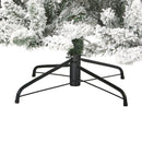 7.5’ Flocked Livingston Fir Artificial Christmas Tree with Pine Cones and 500 Warm LED Lights