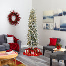 7.5’ Flocked Washington Alpine Artificial Christmas Tree