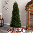 7.5' Slim Colorado Mountain Spruce Artificial Christmas Tree