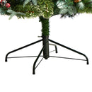 7.5' Snow Tipped Aspen Spruce Pre-Lit Tree with 450 LED lights, Berries and Pinecones