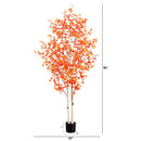 8’ Autumn Birch Artificial Fall Tree