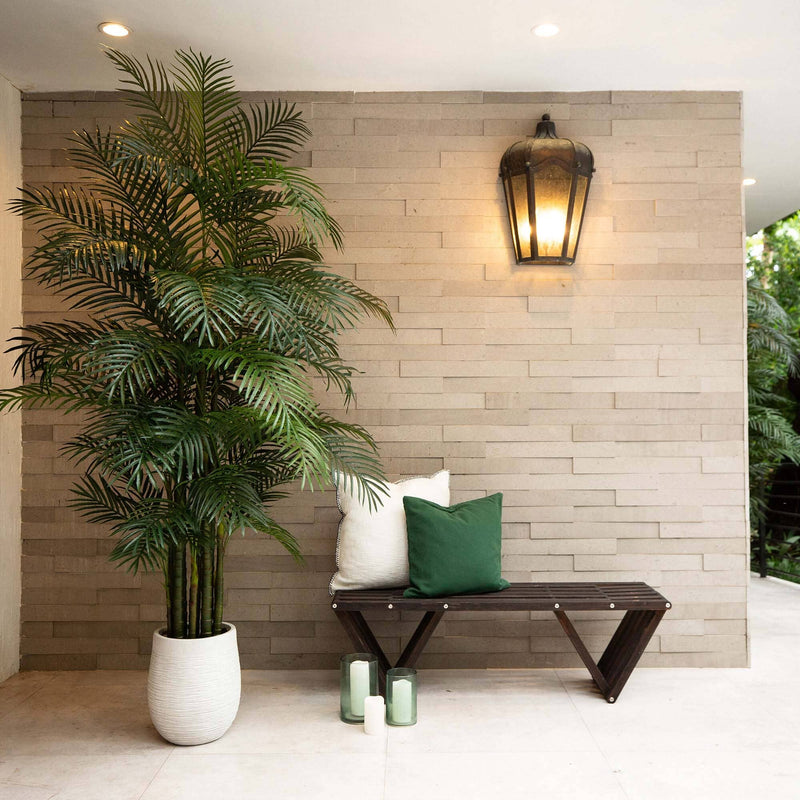 areca palm tree indoor 8' UV Resistant Artificial Areca Palm Tree (Indoor/Outdoor)