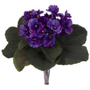 9” African Violet Artificial Plant (Set of 6)