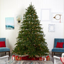 9’ Colorado Mountain Pine Artificial Christmas Tree with 650 Clear Lights, 3197 Bendable Branches and Pine Cones