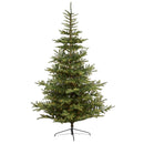 9’ Layered Washington Spruce Artificial Christmas Tree with 750 Clear LED Lights and 2055 Bendable Branches