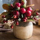 Artificial Faux Fruit Apple Pomegranate Bouquet 12" Tall