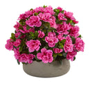 Azalea Artificial Plant in Stone Planter