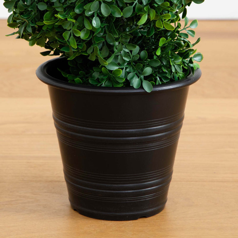 boxwood spiral indoor/outdoor topiary with planter Nearly Natural Indoor/Outdoor Boxwood Spiral Topiary with Planter