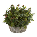 Eucalyptus Artificial Plant in Oak Planter