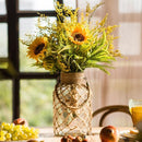 Artificial Silk Bouquet Faux Sunflower 21" Tall Yellow