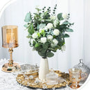 Artificial flower plants eucalyptus stems 90pcs wedding decor