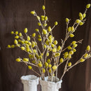 Artificial Fruit Mountain Peach Stem 40" Tall Silk Plant
