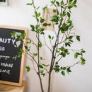 Artificial Green Leaf Faux Tree In Pot