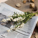 Faux Silk Artificial Lavender Eco PE Stem in White 18" Tall
