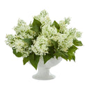 Lilac Artificial Arrangement in White Vase
