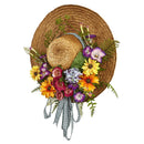 Mixed Flower Hat Wreath