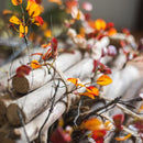 Artificial Plant Red Vine Leaf Stem Faux