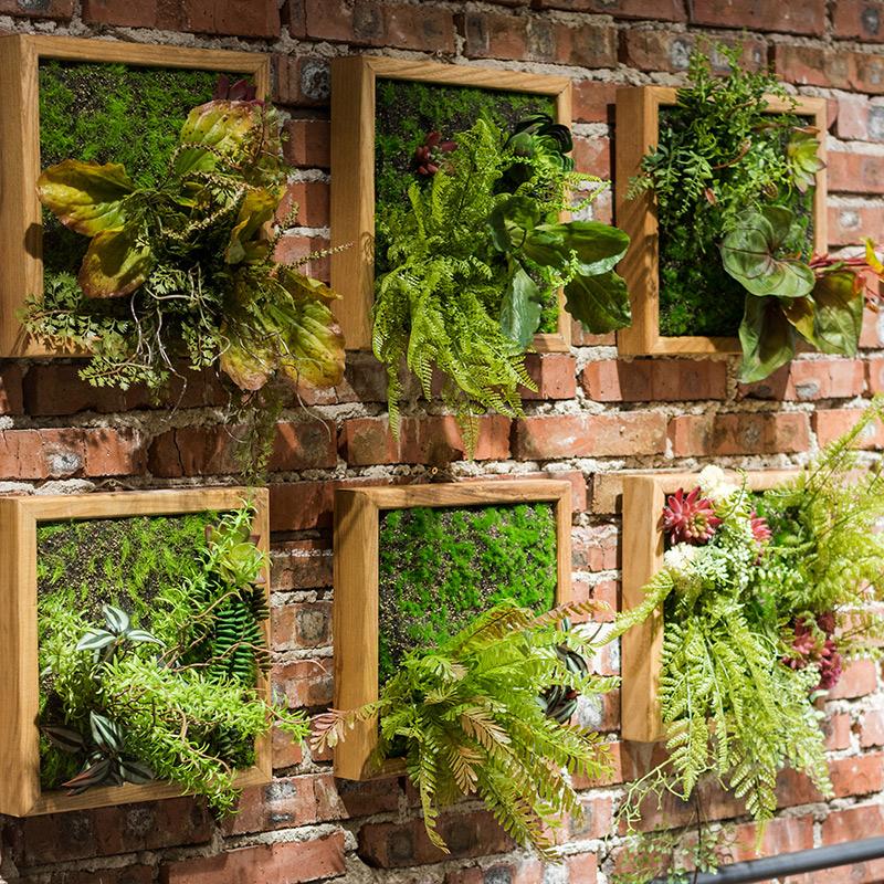 succulent wall decor outdoor Artificial Faux Plant Succulent Wall Art
