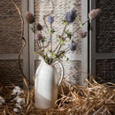 Faux Silk Artificial Thistle Flower Stem 26" Tall