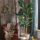 Faux Artificial Turtle Leaf Tree In Pot