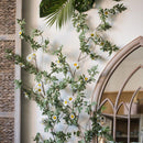 Artificial Sunflower Vine White 67" Long