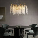 Artistic gold crystal wistaria ceiling chandelier for dining room