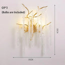 Artistic gold crystal wistaria ceiling chandelier for dining room