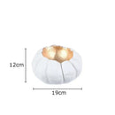 Artistic green and white gold pumpkin resin sculpture living room decor
