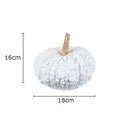 Artistic green and white gold pumpkin resin sculpture living room decor