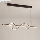 DecorBites™ Artistic Metal Dining Room LED Pendant Light Fixture with Flowing Shapes