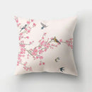 Artistic nature and animal short plush pillowcase bedroom decor