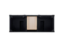 James Martin Brittany 60" Double Bathroom Vanity, Black Onyx
