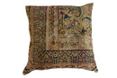 Antique Kerman Rug Fragment Pillow